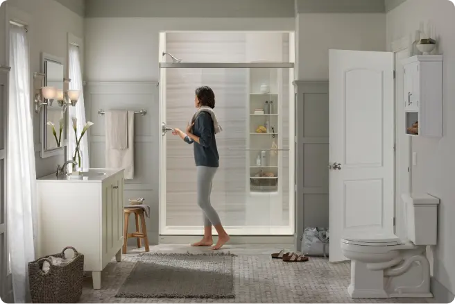 Showing off a remodeled kitchen.